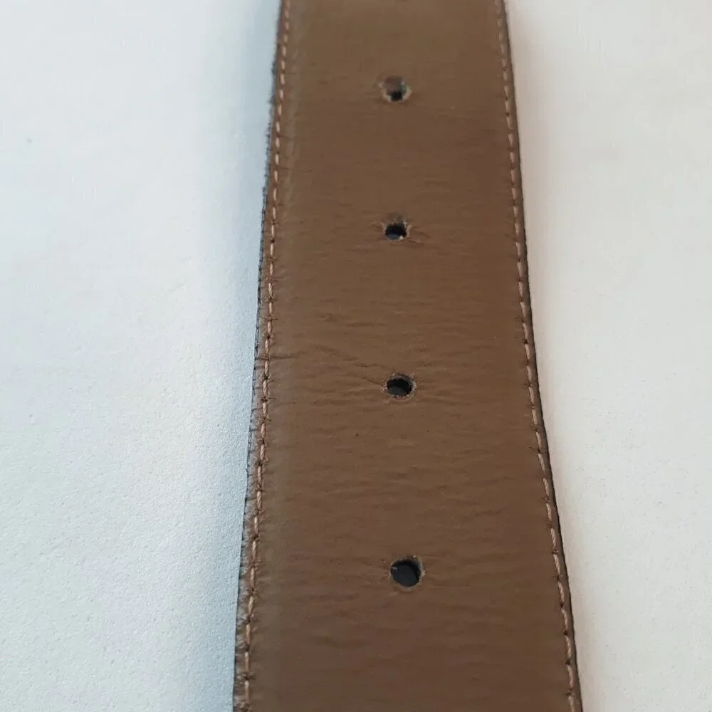 Belts by Simon Black Alligator Print Leather Belt M Glam Dressy Work